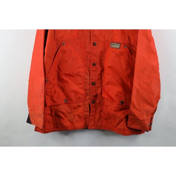 Vintage 80s 90s Dan's Hunting Gear Mens Large Distressed Briar Proof Jacket USA - Picture 3 of 16